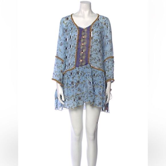 Poupette St Barth Bobo Poncho Tunic Mini Dress - Picture 2 of 14